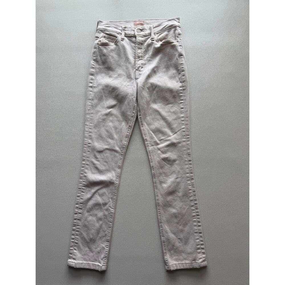 Mother Women's The Dazzler Hover Wash Pale Peach Straight Leg Jeans Size 26 - Picture 2 of 14